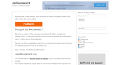 Desktop Screenshot of job-recrutement.com